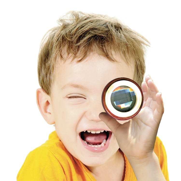 Bug Eye Wooden Kaleidoscope Counter Display - Image 7