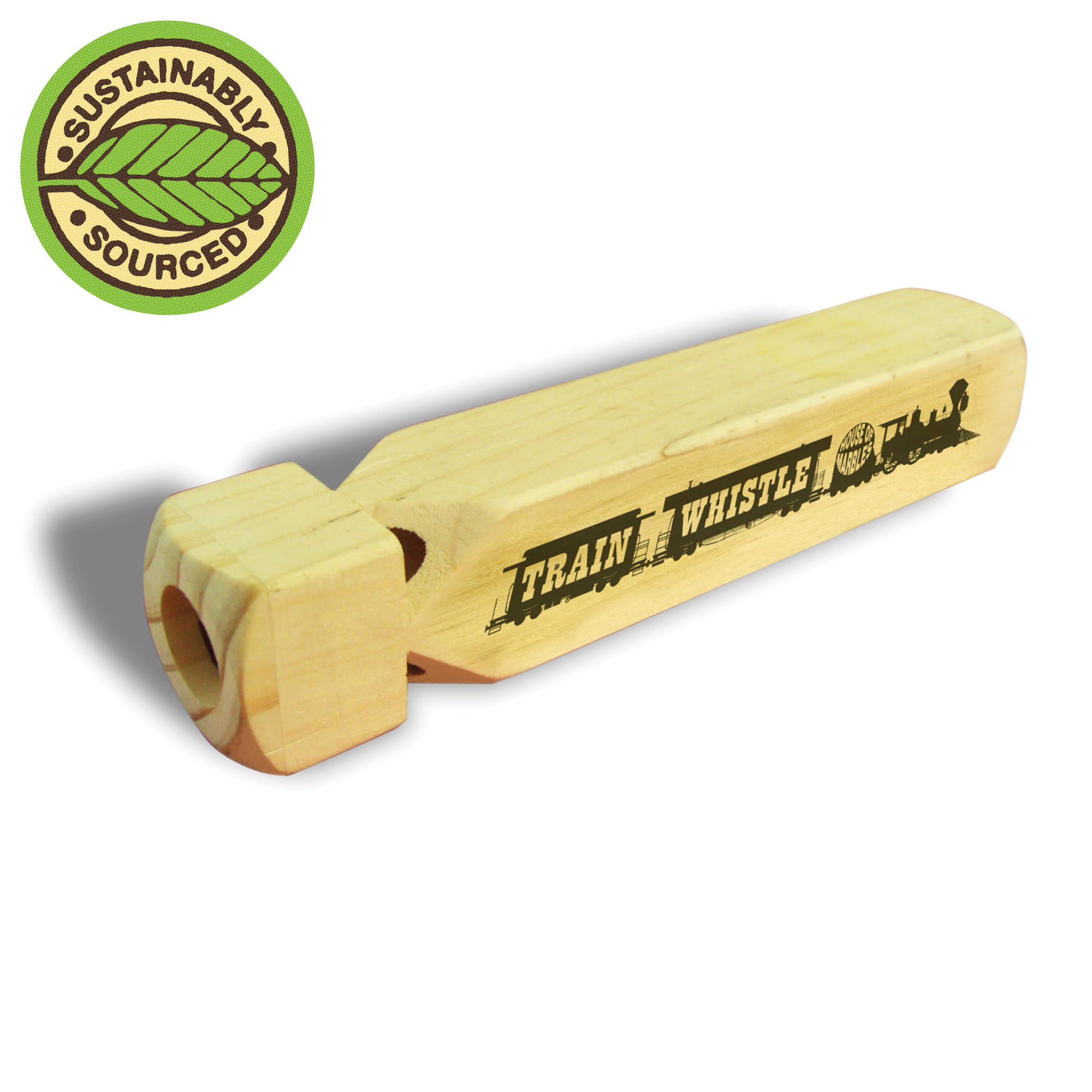House of Marbles Wooden Train Whistle 