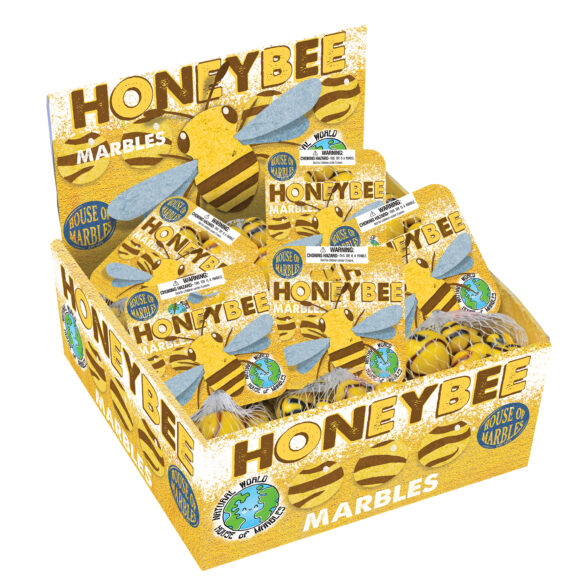 Honeybee Net Bag of Marbles Counter Display – House of Marbles Australia