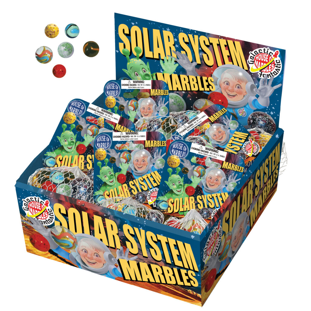Solar System Net Bag of Marbles Counter Display – House of Marbles ...