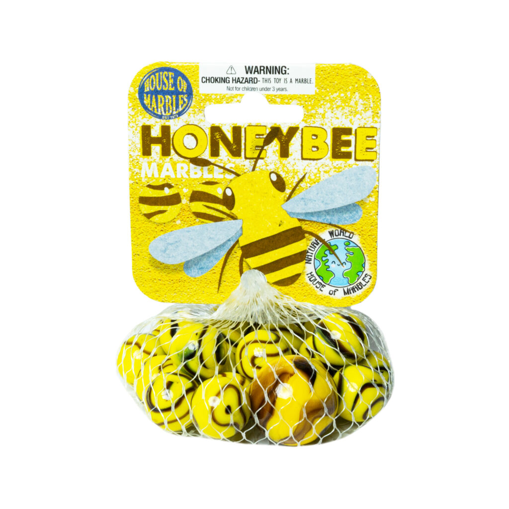 Honeybee Net Bag of Marbles Counter Display House of Marbles Australia