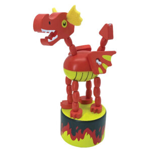 Wooden Dancing Dragon Press-Up Counter Display