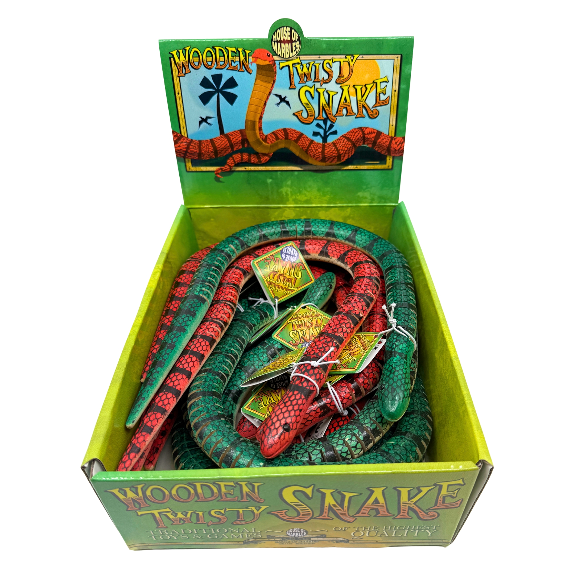 Wooden Twisty Snakes Counter Display - Image 3